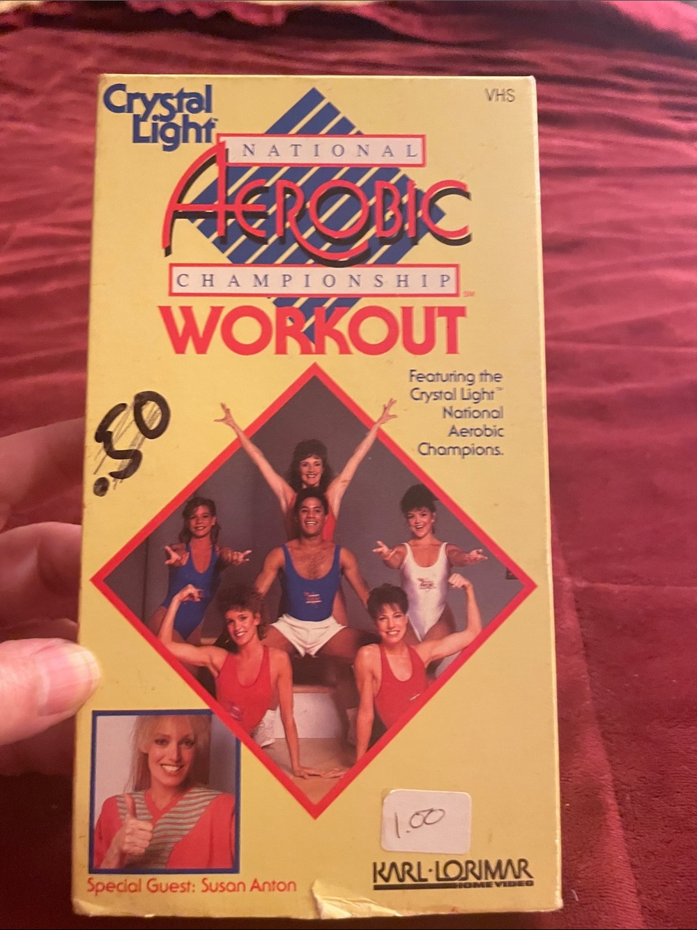 Crystal Light National Aerobic Championship Workout VHS - Yellow/Red